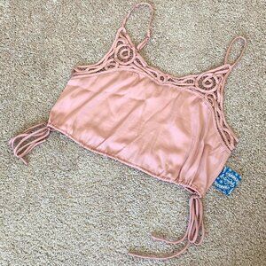 Free People Pink Crop Top - S